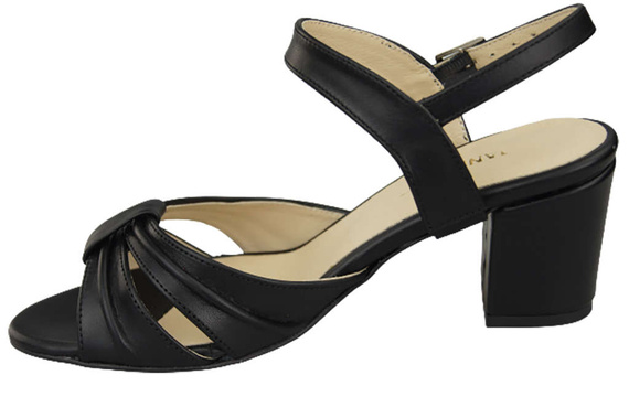 Damenschuhe Sandalen Schwarz Naturleder 168 ElitaBut