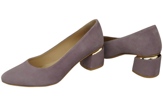 Damenschuhe Pumps Lila Natürliches Wildleder 143 Von ElitaBut