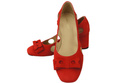 Damenschuhe Rote Pumps, natürliches Wildleder 182 ElitaBut