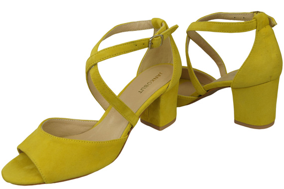 Damenschuhe Zitronensandalen, Naturleder, Wildleder 111 ElitaBut