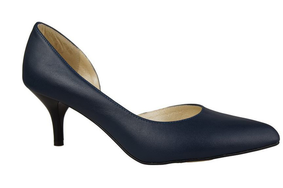 Damenschuhe Pumps, Naturleder, Marineblau 900 ElitaBut