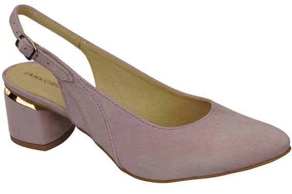Damensandalen aus natürlichem Wildleder Helllila Eleganz und Komfort 196 von ElitaBut