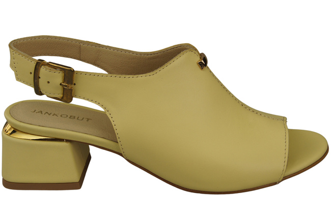 Damenschuhe Sandalen Banana Goldschnalle Naturleder 198 ElitaBut