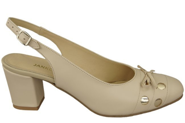 Damenschuhe Beige Sandalen, Naturleder 167 ElitaBut