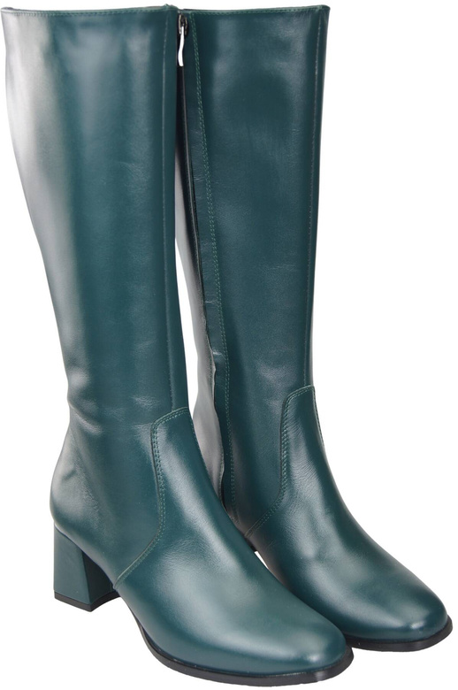 Bequeme Damen Malachit Niedrig Absatz Stiefel Naturleder 212 ElitaBut