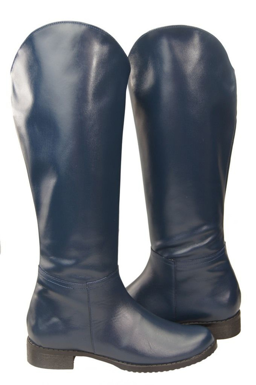 Schuhe Damenstiefel Stiefel, Naturleder 124 Marineblau ElitaBut