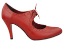 Damenschuhe Pumps Naturleder Rot 553 ElitaBut