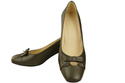 Damen Pumps mit Schleife Olive Naturleder und niedrigem Absatz 203 ElitaBut