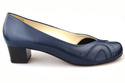 Damenschuhe Pumps, Naturleder, Marineblau 786 ElitaBut