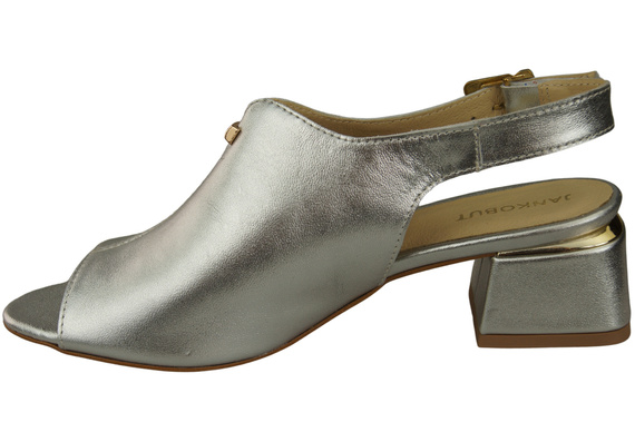 Damenschuhe Sandalen Silber-Gold-Schnalle Naturleder 198 ElitaBut