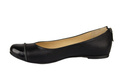 Damen-Ballerinas, Naturleder, Schwarz 759 ElitaBut