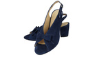 Damenschuhe Sandalen Marineblau, Naturleder, Wildleder 148 ElitaBut