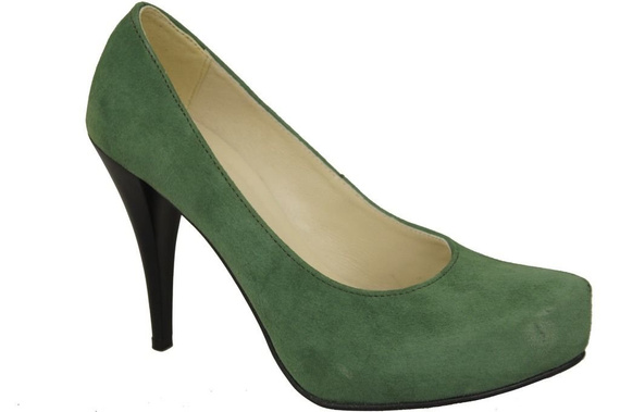 Damenschuhe Pumps Flasche Naturleder Wildleder 644 ElitaBut