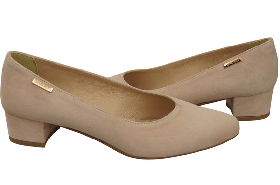 Bequeme Damen-Schuhe Puderrosa aus echtem Veloursleder 220 Z ElitaBut