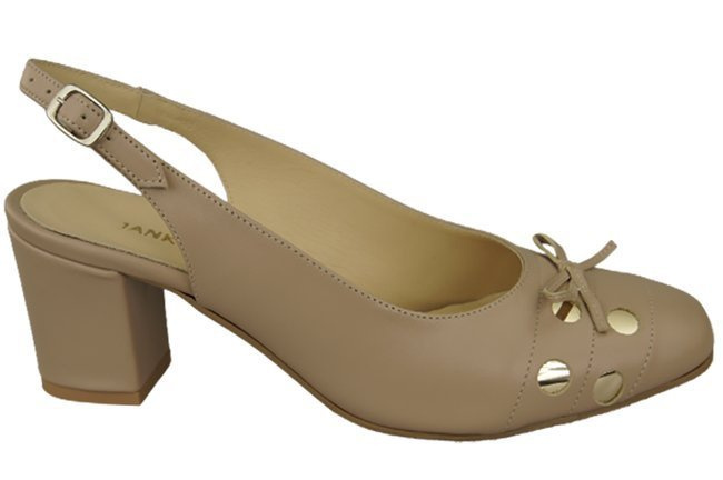 Damenschuhe Cappuccino Sandalen Naturleder 167 ElitaBut