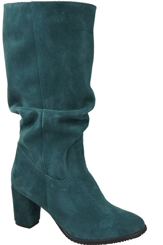 Schuhe Damenstiefel, Naturleder, Velour 141 Malachit ElitaBut