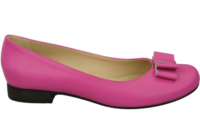 Damen Ballerinas Naturleder Fuchsia 702 ElitaBut