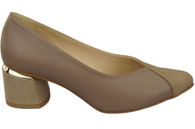 Einzigartige Damenschuhe aus Naturleder Spüren Sie den Luxus an Ihren Füßen Cappuccino Dark 191 ElitaBut
