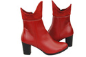 Damen-Winterstiefel, Naturleder, Rot 137 ElitaBut