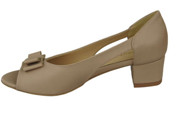 Damenschuhe Cappuccino-Sandalen, Naturleder, 145 ElitaBut