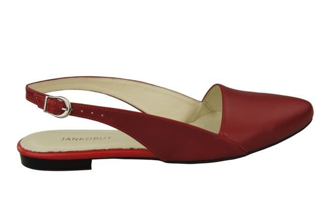 Schuhe Damen Sandalen Rot Naturleder 996 ElitaBut