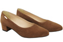 Bequeme Damen-Schuhe Braun aus echtem Veloursleder 220 Z ElitaBut