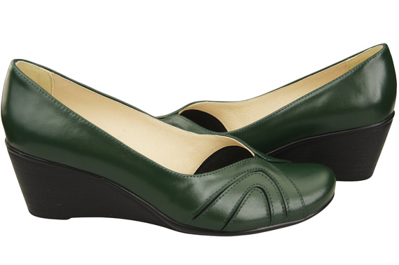 Damen Schwarz Naturleder Gestiefelte Smaragdgrün 828 ElitaBut