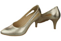 Damenschuhe Goldene Pumps, Naturleder 166 ElitaBut