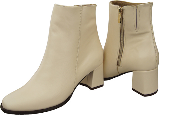 Damenstiefel Beige für Winter Naturleder 214 Z ElitaBut