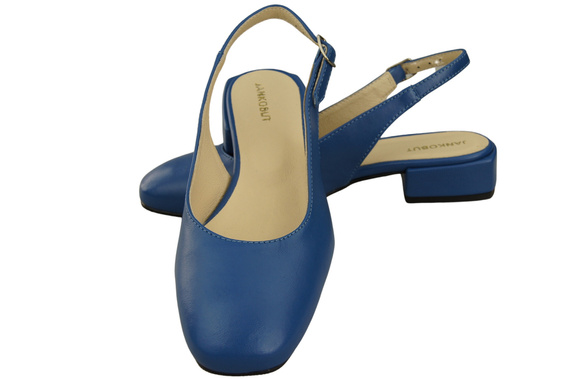 Damen Schuhe Sandalen Blau Flacher Absatz Naturleder 206 ElitaBut