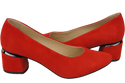 Damenschuhe Pumps Rot, natürliches Wildleder 143 von ElitaBut