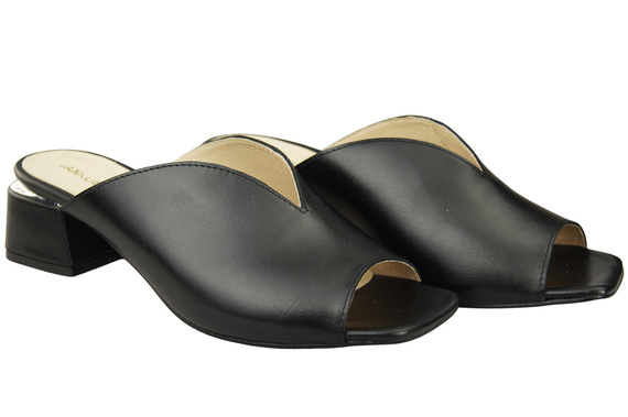 Damen Schuhe Absätze Flip Flops Schwarz Naturleder 210 ElitaBut