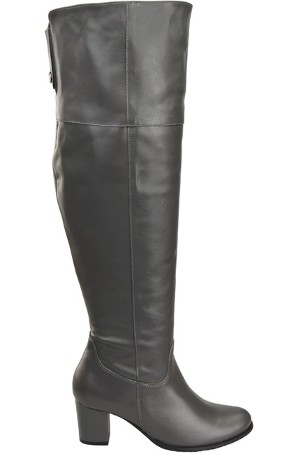 Footwear Kniehohe Overknee-Stiefel für Damen, Naturleder 190 Graphite ElitaBut