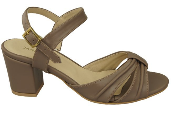 Damenschuhe Cappuccino Sandalen Naturleder 168 ElitaBut