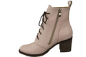 Winter-Schnürstiefel für Damen, Naturleder, Puderrosa 188 von ElitaBut