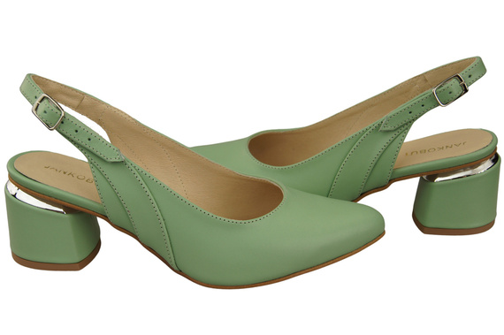 Damenschuhe Mintfarbene Sandalen, Naturleder 196 ElitaBut