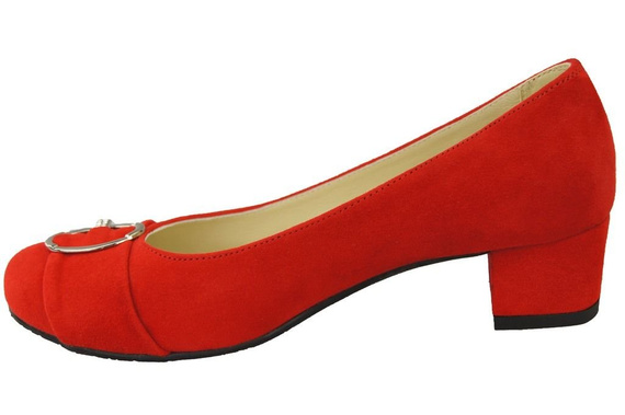 Damenschuhe Rot Naturleder Wildleder 135 ElitaBut