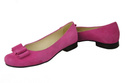 Damenschuhe Ballerinas Fuchsia, Naturleder, Wildleder 126 ElitaBut