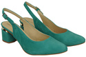 Damensandalen aus natürlichem Wildleder Türkis Eleganz und Komfort 196 von ElitaBut