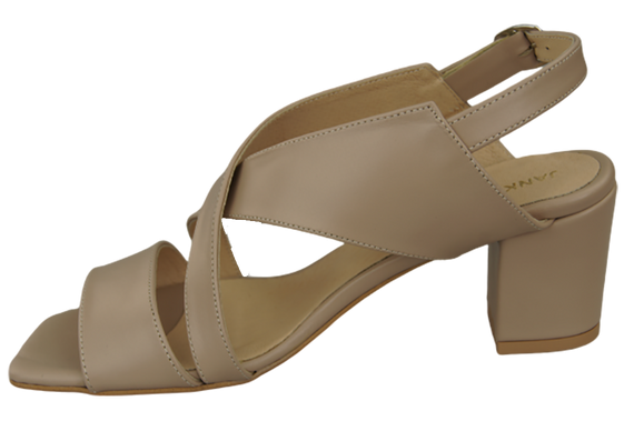 Damenschuhe Sandalen Cappuccino Grain Naturleder 149 ElitaBut