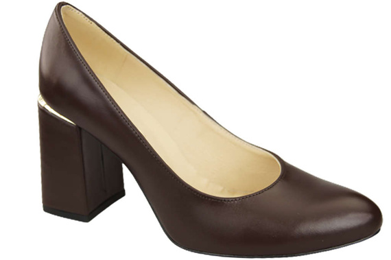 Damenschuhe Schokoladenpumps, Naturleder 179 ElitaBut