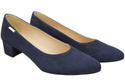 Bequeme Damen-Schuhe Marineblau aus echtem Veloursleder 220 Z ElitaBut