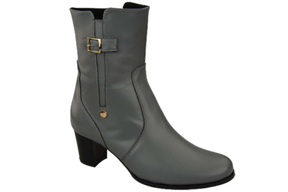 Damenschuhe Damenstiefel Warmes Naturleder Grau 882 Z ElitaBut
