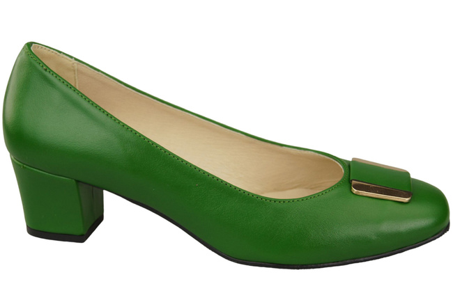 Damenschuhe Pumps Naturleder 187 Grün ElitaBut