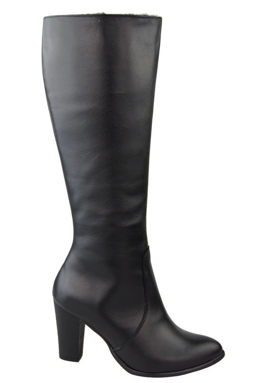 Schuhe Damenstiefel, Naturleder, Schwarz 944 ElitaBut