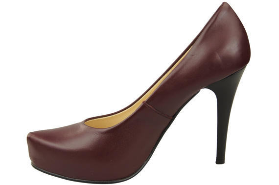 Damen Footwear Burgund Stiletto Pumps Naturleder 205 ElitaBut