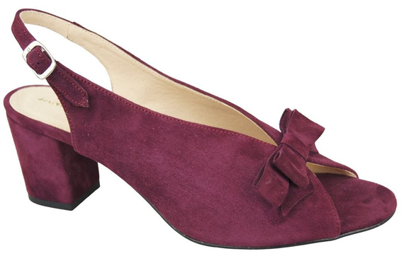 Damenschuhe Sandalen Burgund Naturleder Wildleder 148 ElitaBut