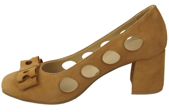 Damenschuhe Rote Pumps, natürliches Wildleder 182 ElitaBut