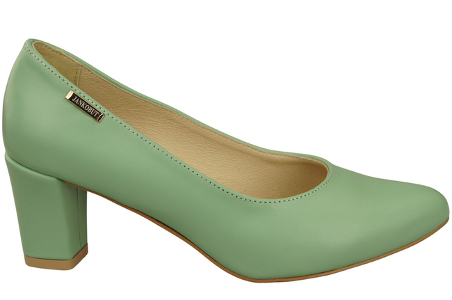 Klassische Glatt Damen Minze Naturleder Schuhe 213 ElitaBut