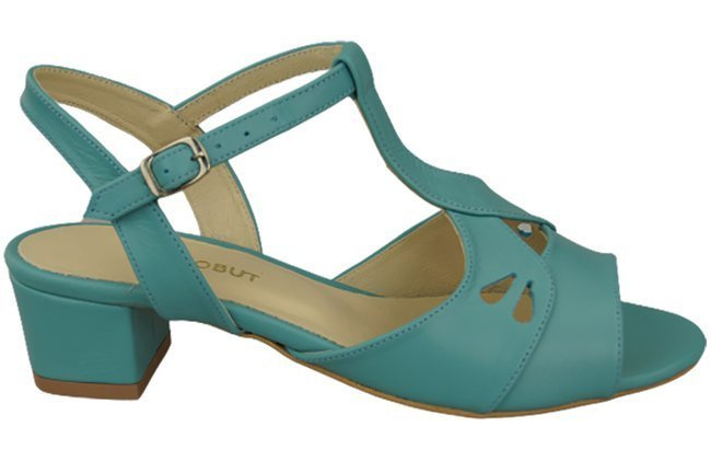 Damenschuhe Türkise Sandalen, Naturleder 169 ElitaBut